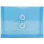JAM Paper® Plastic Envelopes with Button and String Tie Closure, Index Booklet, 5.5 x 7.5, Blue, 12/Pack (920B1BU)~#|#~m005744956_sc7