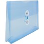 JAM Paper® Plastic Envelopes with Button and String Tie Closure, Index Booklet, 5.5 x 7.5, Blue, 12/Pack (920B1BU)~#|#~m005744958_sc7
