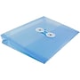 JAM Paper® Plastic Envelopes with Button and String Tie Closure, Index Booklet, 5.5 x 7.5, Blue, 12/Pack (920B1BU)~#|#~m005744959_sc7