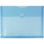 JAM Paper® Plastic Envelopes with Button and String Tie Closure, Letter Booklet, 9.75 x 13, Blue, 12/Pack (218B1BU)~#|#~m005744985_sc7