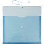JAM Paper® Plastic Envelopes with Button and String Tie Closure, Letter Booklet, 9.75 x 13, Blue, 12/Pack (218B1BU)~#|#~m005744986_sc7
