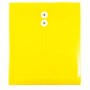 JAM Paper Plastic Envelopes with Button and String Tie Closure, Letter Size, Yellow, 12/Pack (1251501)~#|#~m005745009_sc7