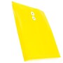 JAM Paper Plastic Envelopes with Button and String Tie Closure, Letter Size, Yellow, 12/Pack (1251501)~#|#~m005745010_sc7