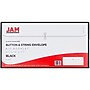 JAM Paper® Plastic Envelopes with Button and String Tie Closure, #10 Business Booklet, 5.25 x 10, Black, 12/Pack (921B1BL)~#|#~m005745013_sc7