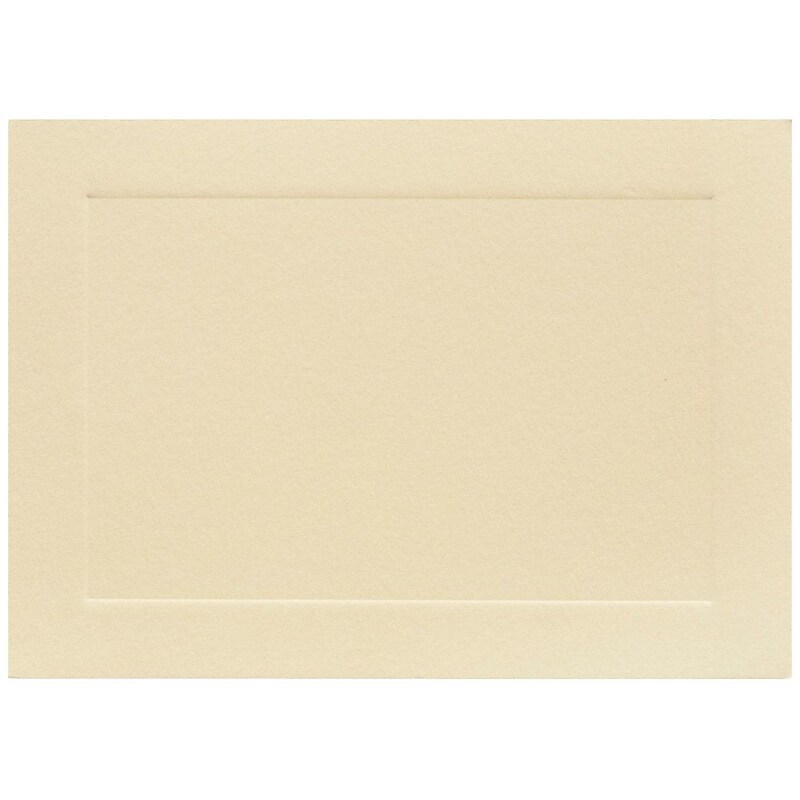 JAM Paper® Blank Flat Note Cards, 4Bar A1 Size, 3 1/2 x 4 7/8, Ivory Panel, 50/Pack (175964i) image 1