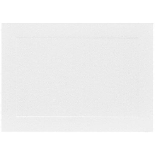 Jam Paper Blank Flat Note Cards 4bar A1 Size 3 1 2 X 4 7 8 White Panel 50 Pack i Staples