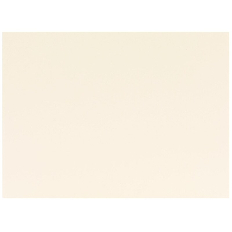 JAM Paper® Blank Flat Note Cards, A6 Size, 4 5/8 x 6 1/4, Ivory, 50/Pack (175991i) image 1