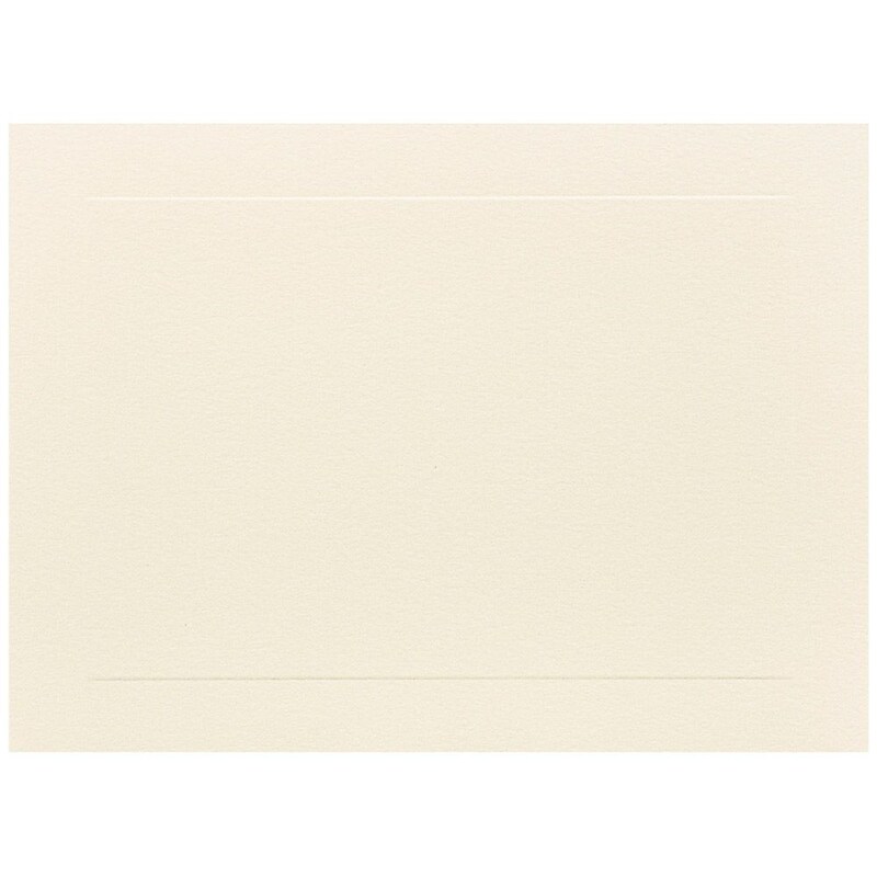 JAM Paper® Blank Flat Note Cards, A6 Size, 4 5/8 x 6 1/4, Ivory Panel, 50/Pack (175995i) image 1