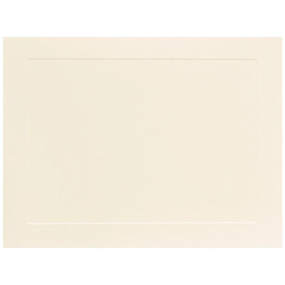 JAM Paper® Blank Flat Note Cards, A7 Size, 5 1/8 x 7, Ivory Panel, 50 ...