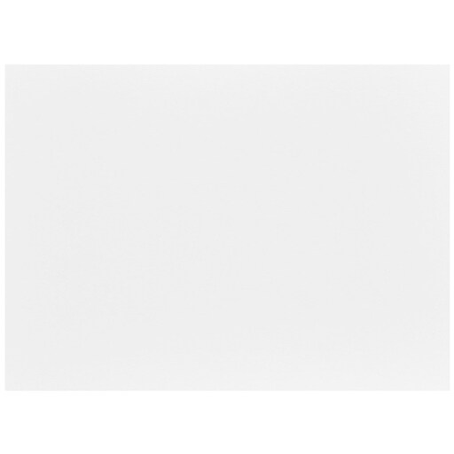 JAM Paper® Blank Flat Note Cards, A7 Size, 5 1/8 x 7, White, 50/Pack