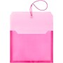 JAM Paper Standard Plastic Document File, Letter, Fuchsia Pink (218E25FU)~#|#~m005745159_sc7