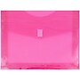 JAM Paper Standard Plastic Document File, Letter, Fuchsia Pink, 12/Pack (218V2FU)~#|#~m005745161_sc7