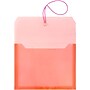 JAM Paper Standard Plastic Document File, Letter, Red, 12/Pack (218E25REB)~#|#~m005745199_sc7