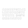 Trend Enterprises® Casual Ready Letter, 4", White~#|#~m005745224_sc7