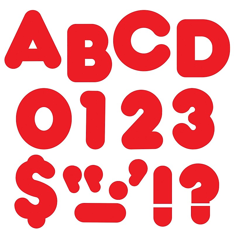 Trend Enterprises® Casual Ready Letter, 4", Red image 1
