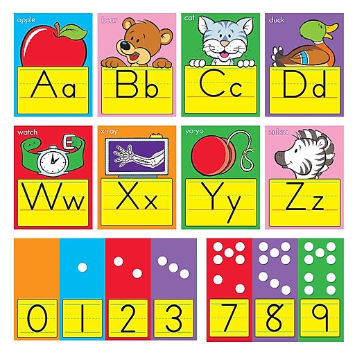 trend enterprises bulletin board set abc fun alphabet