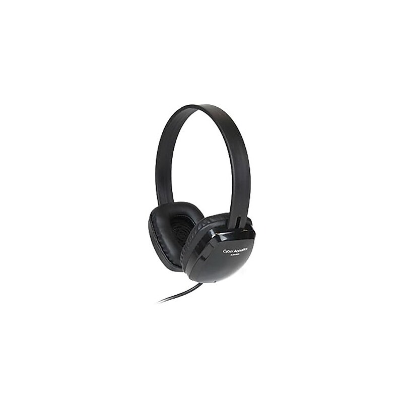 Cyber Acoustics ACM Stereo Headphones, Over-the-Head, Black (ACM-6004) image 1