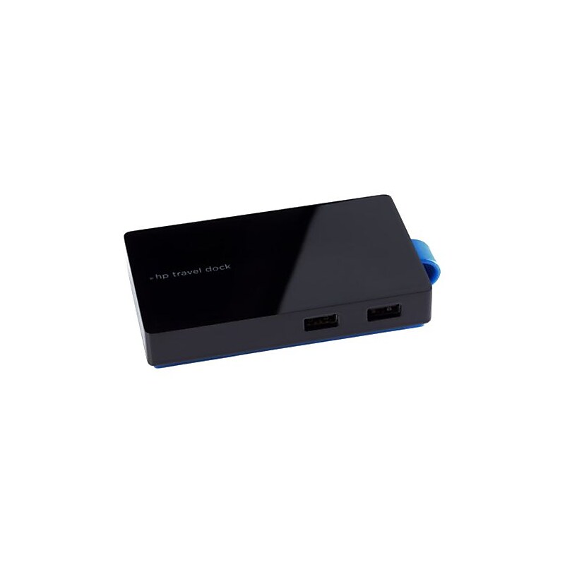 HP® USB Wired Travel Dock for EliteBook/ProBook Notebook (T0K30AA#ABA) image 1
