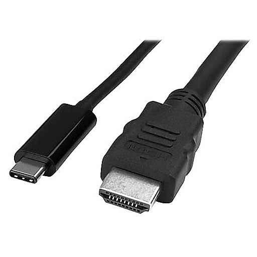 StarTech USBC to HDMI Male/Male Adapter Cable, 1 m, Black (CDP2HDMM1MB