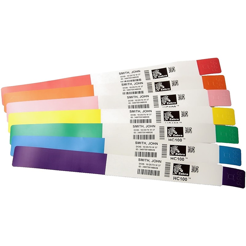 Zebra® 1" x 11" PolyproPylene Thermal Label, White, 6/Pack image 1