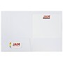 JAM Paper Two-Pocket Textured Linen Business Folders, White, 6/Pack (95448D)~#|#~m005757368_sc7