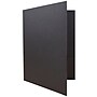 JAM Paper 2-Pocket Linen Portfolio Folder, Black, 6/Pack (99594d)~#|#~m005757372_sc7