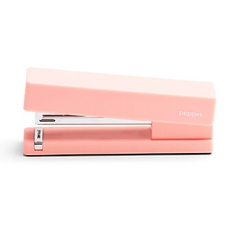 Poppin Paper Stapler, 20 Sheet Capacity, Blush (104455)