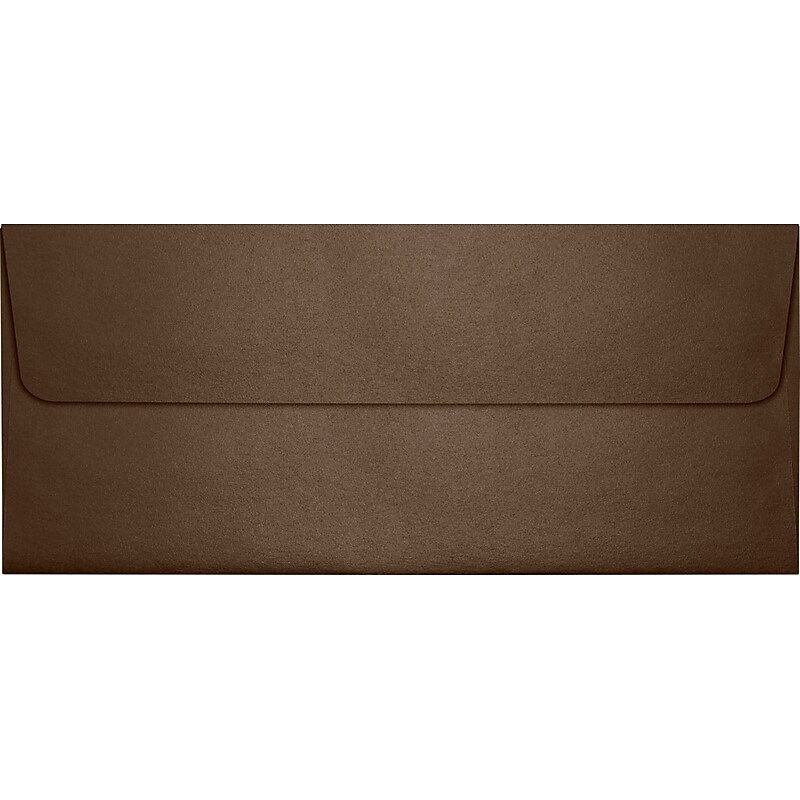 LUX 80lbs. 4 1/8" x 9 1/2" #10 Square Flap Envelopes, Bronze Metallic, 250/BX image 1