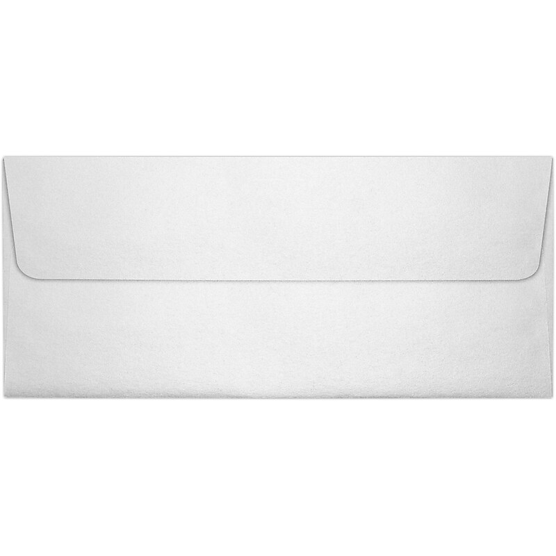 LUX 4 1/8" x 9 1/2" #10 80lbs. Square Flap Envelopes, Crystal Metallic, 50/Pack image 1