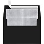 LUX A4 Foil Lined Invitation Envelopes (4 1/4 x 6 1/4) 50/Box, Black w/Silver LUX Lining (FLBK4872-03-50)~#|#~m005823919_sc7