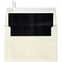 LUX A4 Foil Lined Invitation Envelopes (4 1/4 x 6 1/4) 50/Box, Natural w/Black LUX Lining (FLNT4872-02-50)~#|#~m005823920_sc7