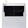 LUX A4 Foil Lined Invitation Envelopes (4 1/4 x 6 1/4) 50/Box, Silver w/Black LUX Lining (FLSL4872-02-50)~#|#~m005823925_sc7