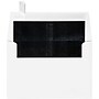 LUX A4 Foil Lined Invitation Envelopes (4 1/4 x 6 1/4) 50/Box, White w/Black LUX Lining (FLWH4872-02-50)~#|#~m005823927_sc7