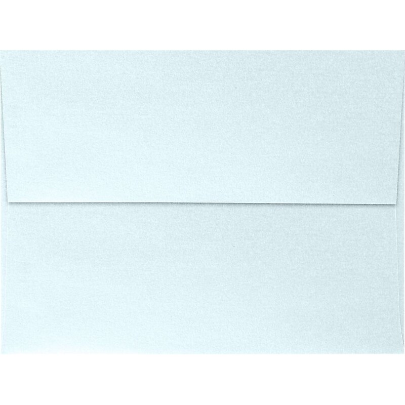 LUX A7 Invitation Envelopes (5 1/4 x 7 1/4) 50/Box, Aquamarine Metallic (5380-02-50) image 1