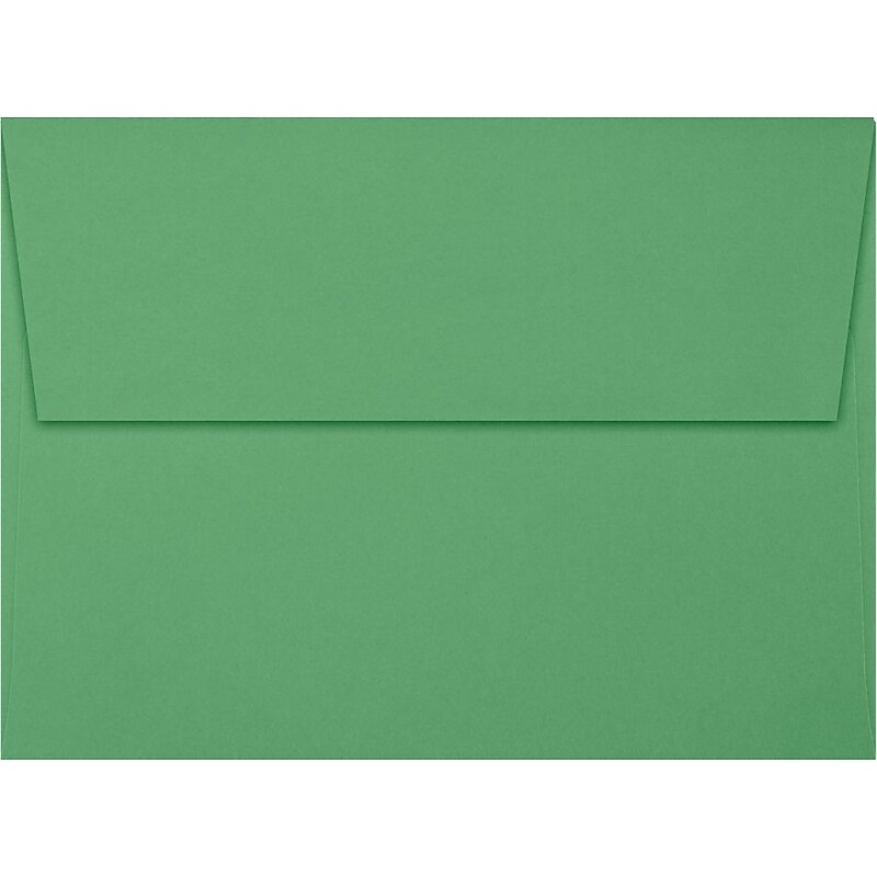 LUX A7 Invitation Envelopes (5 1/4 x 7 1/4) 500/Box, Holiday Green (FE4280-12-500) image 1