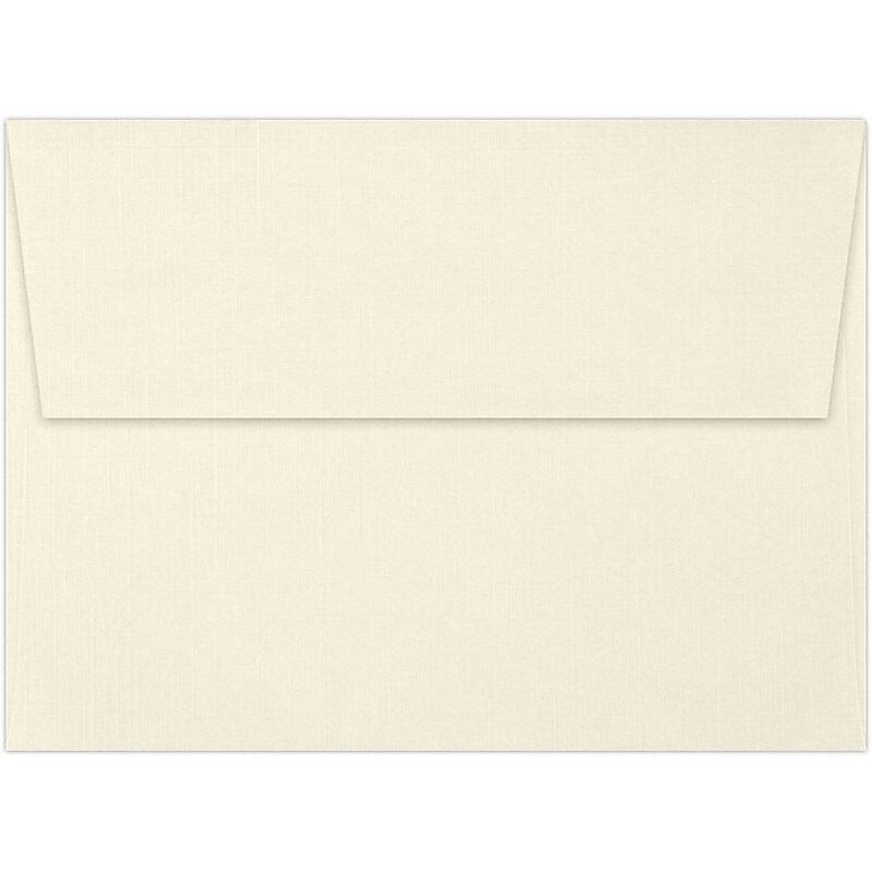 LUX A7 Invitation Envelopes (5 1/4 x 7 1/4) 50/Box, Natural Linen (4880-NLI-50) image 1