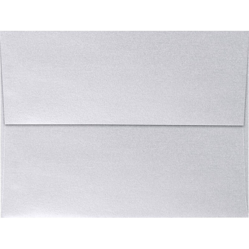 LUX A7 Invitation Envelopes (5 1/4 x 7 1/4) 50/Box, Silver Metallic (5380-06-50) image 1