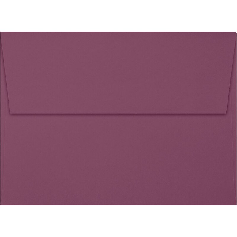 LUX 5 1/4" x 7 1/4" A7 Invitation Envelopes W/Peel & Press, Vintage Plum Purple, 250/BX image 1