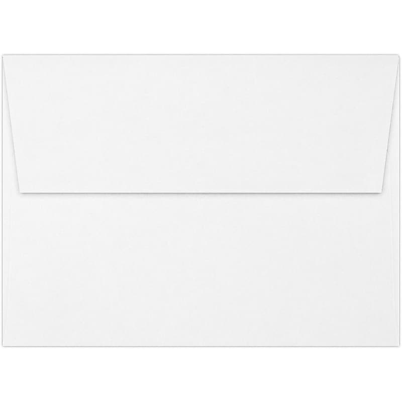 LUX A7 Invitation 100% Recycled Envelopes, 5.25" x 7.25", White, 50/Box (4880-WPC-50) image 1