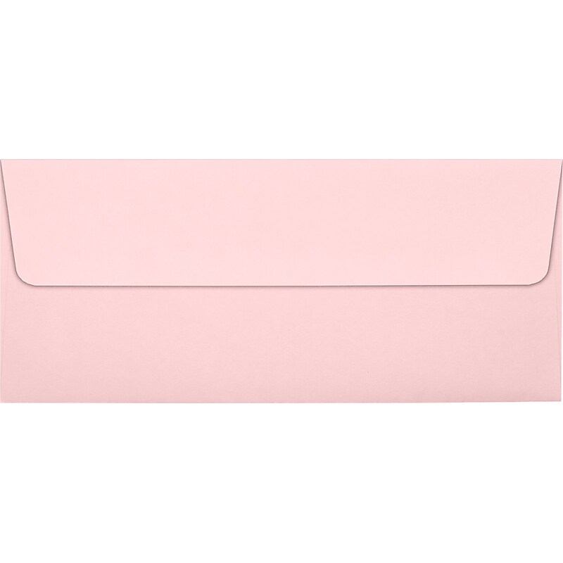LUX 70lbs. 4 1/8" x 9 1/2" #10 Square Flap Envelopes, Candy Pink, 1000/BX image 1