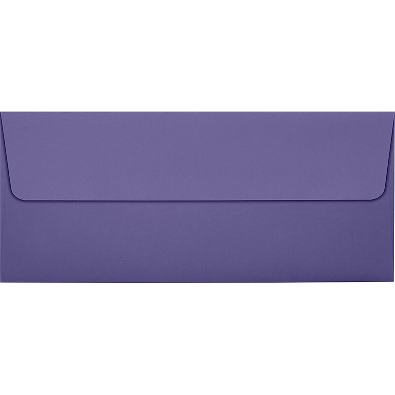 LUX 80lbs. 4 1/8" x 9 1/2" #10 Square Flap Envelopes, Wisteria Purple, 250/BX image 1