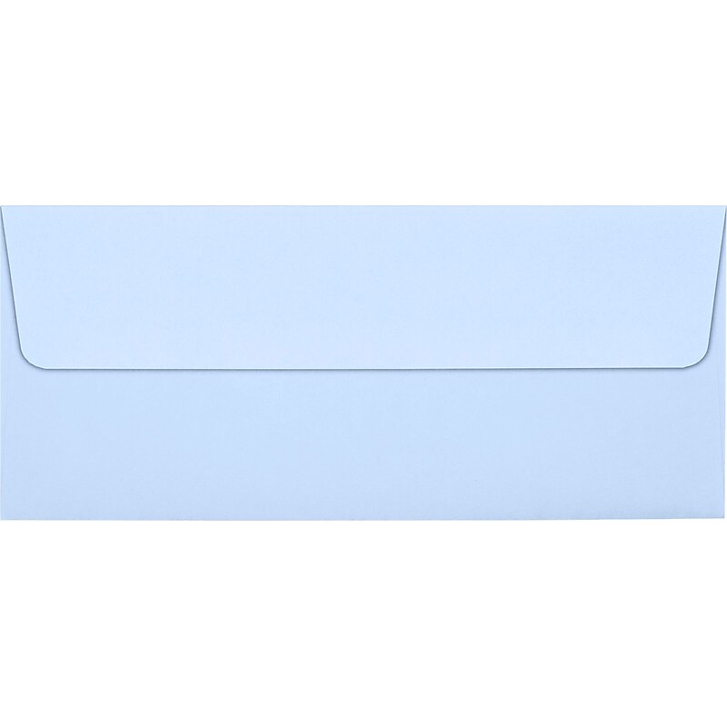 LUX 70lb 4 1/8"x9 1/2" Square Flap #10 Envelopes, Baby Blue, 250/BX image 1