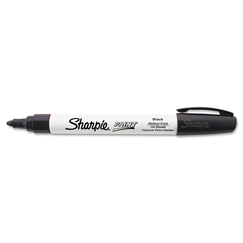 Sharpie Paint Marker, Medium Tip, Black Ink (SAN35549) image 1