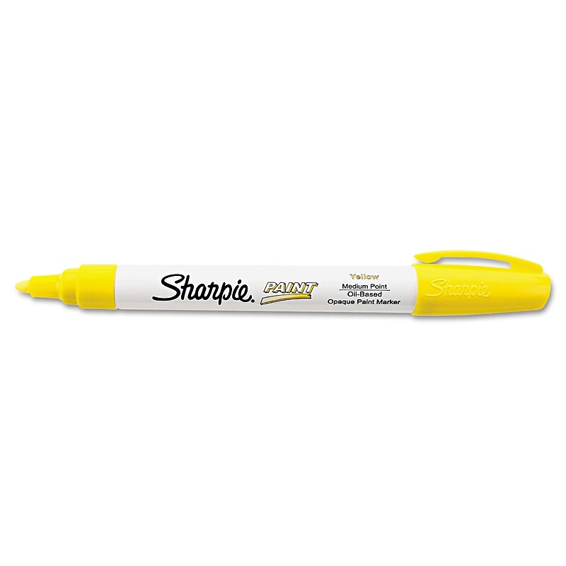 Sharpie Paint Marker, Medium Tip, Yellow Ink (SAN35554) image 1