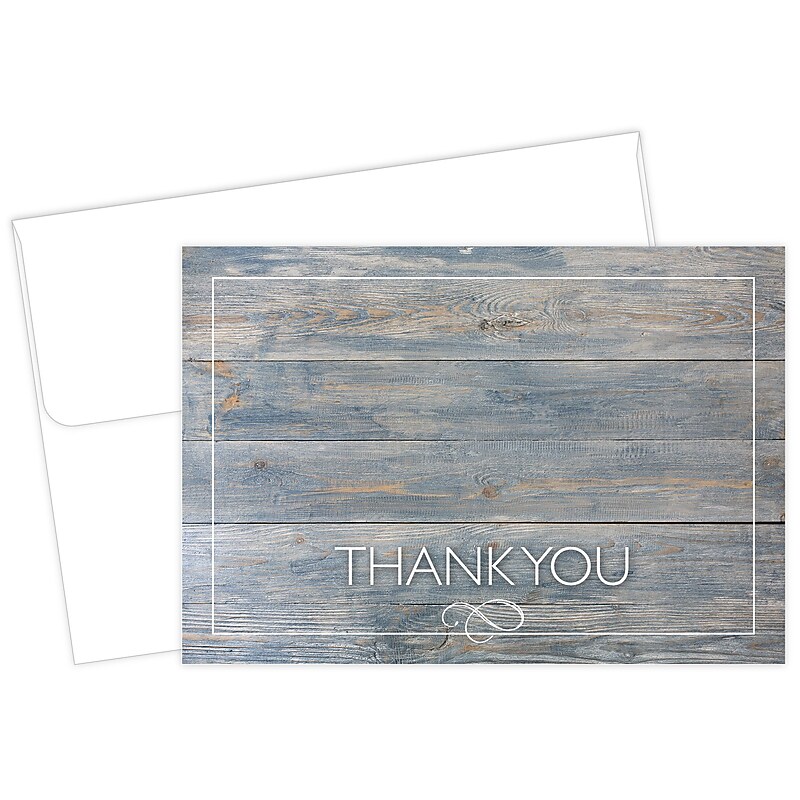 Great Papers! Driftwood Thank You Notecards,  4.875" x 3.375", 50/Pack (2015122) image 1