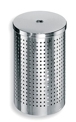 WS Bath Collections Complements Waste Basket; Stainless