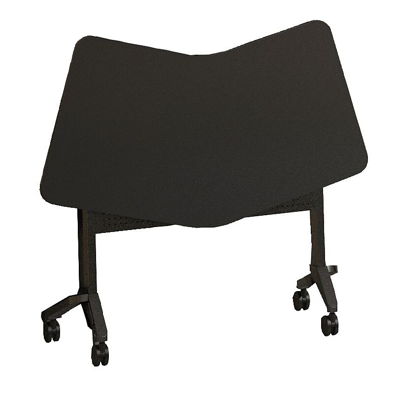 Safco Flip-n-Go 48" Transition Laminate Training Table, Mahogany (LT24TSRMH) image 1
