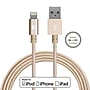 LAX Apple MFi Certified Lightning to USB Cable for Charge Sync 10ft - Gold~#|#~m005926792_sc7