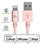 LAX Apple MFi Certified Lightning to USB Cable for Charge Sync 10ft, Rose Gold~#|#~m005926797_sc7