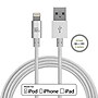 LAX Apple MFi Certified Lightning to USB Cable for Charge Sync 10ft - Silver~#|#~m005926798_sc7